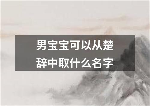 男宝宝可以从楚辞中取什么名字