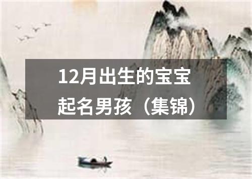 12月出生的宝宝起名男孩（集锦）