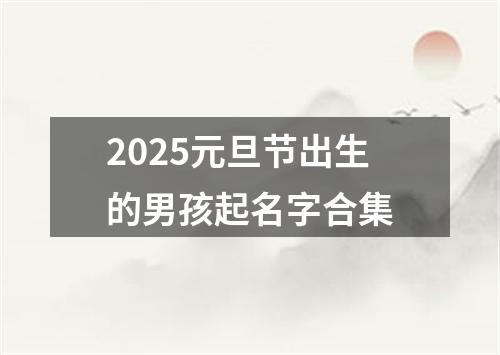 2025元旦节出生的男孩起名字合集