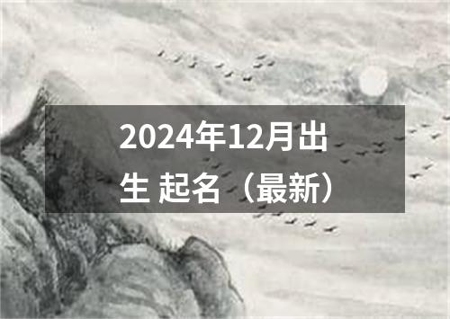 2024年12月出生 起名（最新）