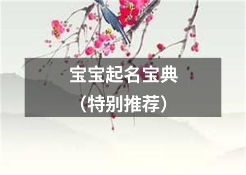 宝宝起名宝典（特别推荐）