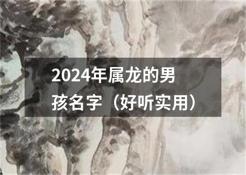 2024年属龙的男孩名字（好听实用）