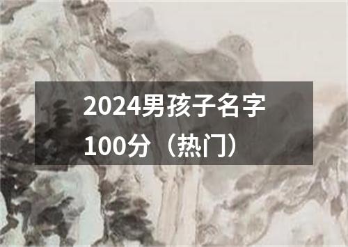 2024男孩子名字100分（热门）