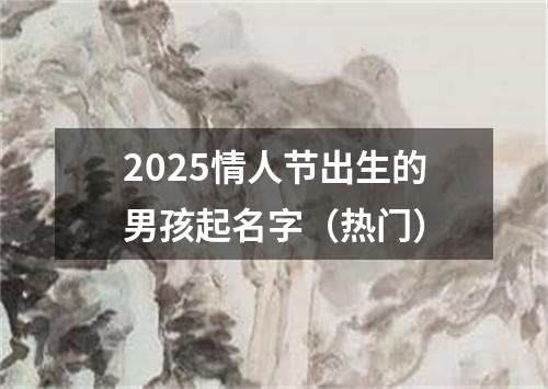 2025情人节出生的男孩起名字（热门）