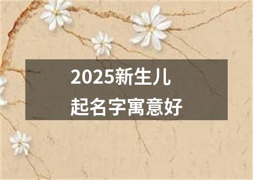 2025新生儿起名字寓意好