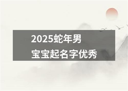 2025蛇年男宝宝起名字优秀