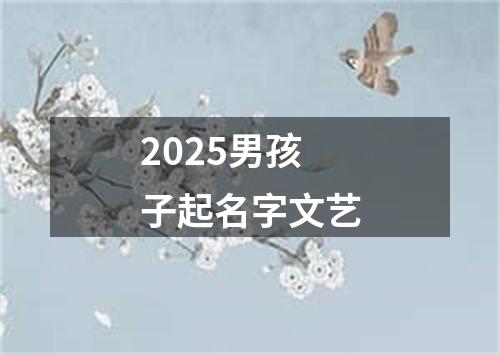 2025男孩子起名字文艺
