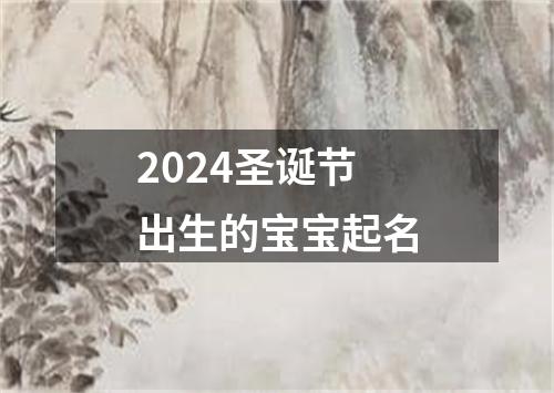 2024圣诞节出生的宝宝起名