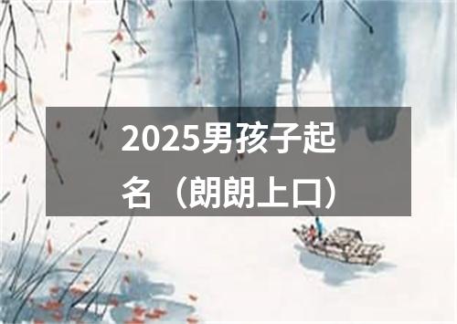 2025男孩子起名（朗朗上口）