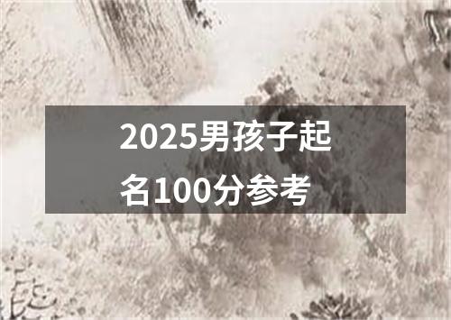 2025男孩子起名100分参考