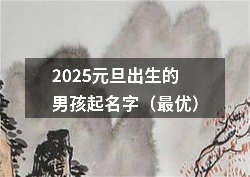 2025元旦出生的男孩起名字（最优）