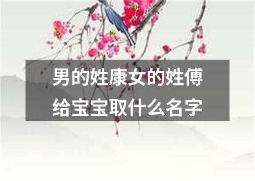 男的姓康女的姓傅给宝宝取什么名字