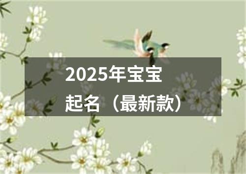 2025年宝宝起名（最新款）