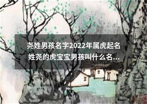 尧姓男孩名字2022年属虎起名 姓尧的虎宝宝男孩叫什么名字好