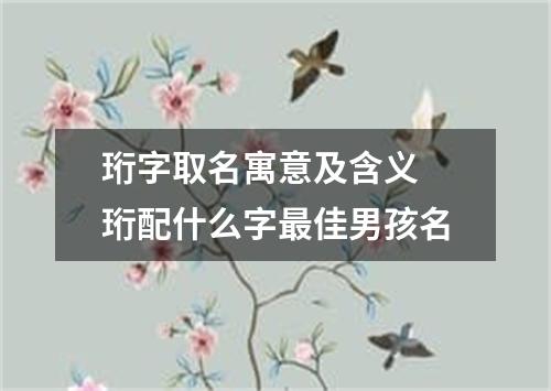 珩字取名寓意及含义 珩配什么字最佳男孩名