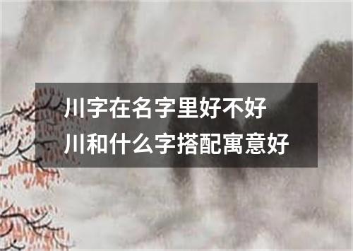 川字在名字里好不好 川和什么字搭配寓意好