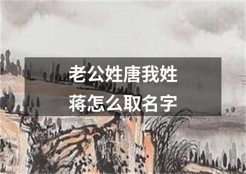 老公姓唐我姓蒋怎么取名字