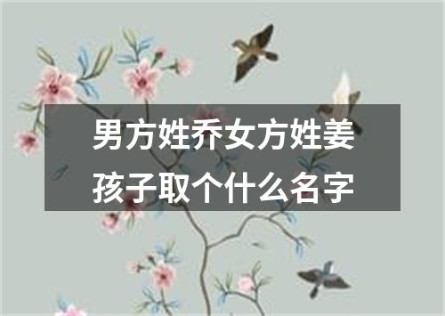 男方姓乔女方姓姜孩子取个什么名字