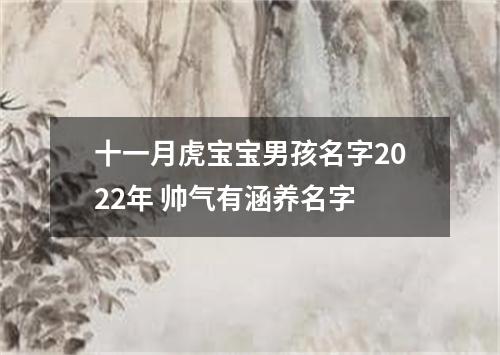 十一月虎宝宝男孩名字2022年 帅气有涵养名字