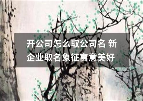 开公司怎么取公司名 新企业取名象征寓意美好