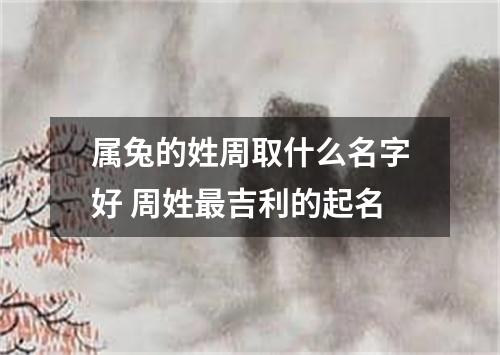 属兔的姓周取什么名字好 周姓最吉利的起名