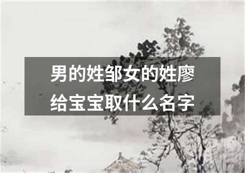 男的姓邹女的姓廖给宝宝取什么名字