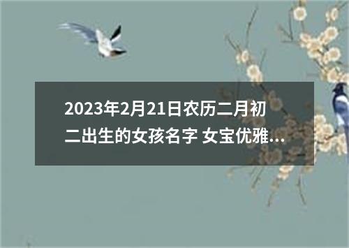 2023年2月21日农历二月初二出生的女孩名字 女宝优雅名字分享
