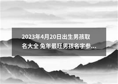2023年4月20日出生男孩取名大全 兔年最旺男孩名字参考