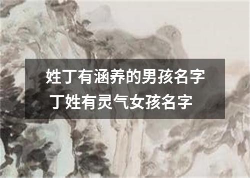 姓丁有涵养的男孩名字 丁姓有灵气女孩名字