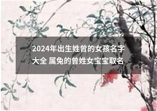 2024年出生姓曾的女孩名字大全 属兔的曾姓女宝宝取名