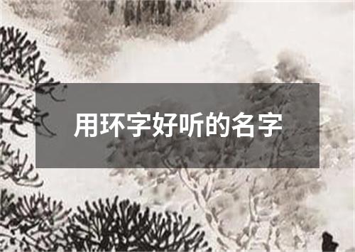 用环字好听的名字