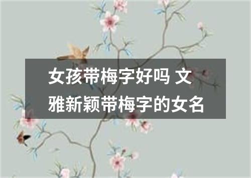 女孩带梅字好吗 文雅新颖带梅字的女名