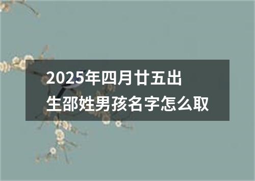 2025年四月廿五出生邵姓男孩名字怎么取
