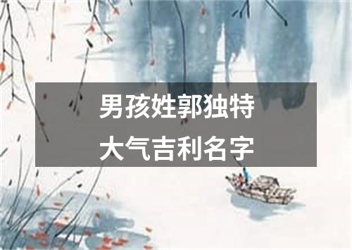 男孩姓郭独特大气吉利名字