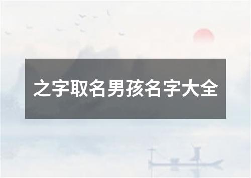 之字取名男孩名字大全