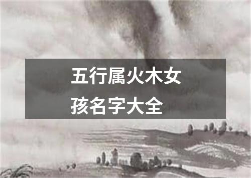 五行属火木女孩名字大全