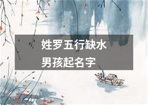 姓罗五行缺水男孩起名字