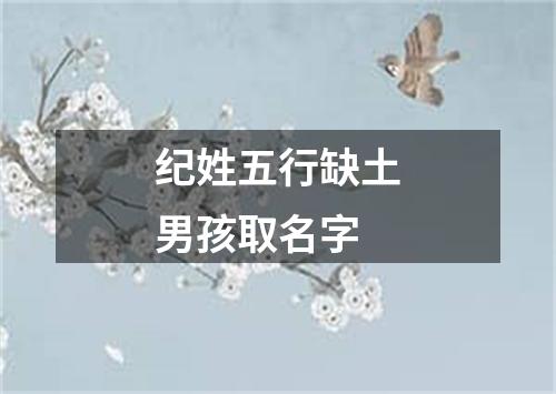 纪姓五行缺土男孩取名字