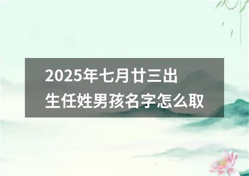 2025年七月廿三出生任姓男孩名字怎么取