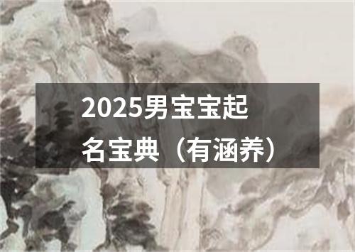 2025男宝宝起名宝典（有涵养）