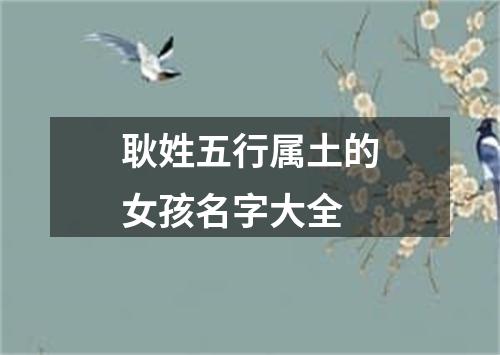 耿姓五行属土的女孩名字大全