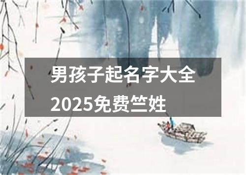 男孩子起名字大全2025免费竺姓