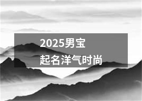 2025男宝起名洋气时尚