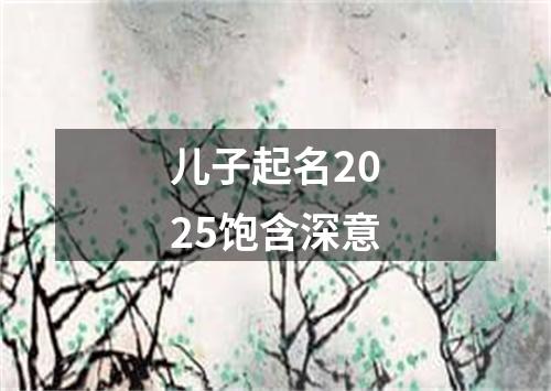 儿子起名2025饱含深意