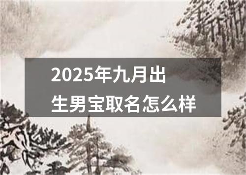 2025年九月出生男宝取名怎么样