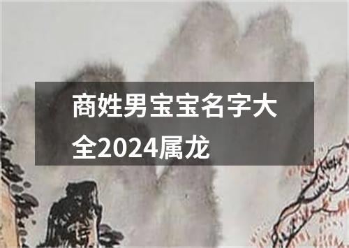 商姓男宝宝名字大全2024属龙