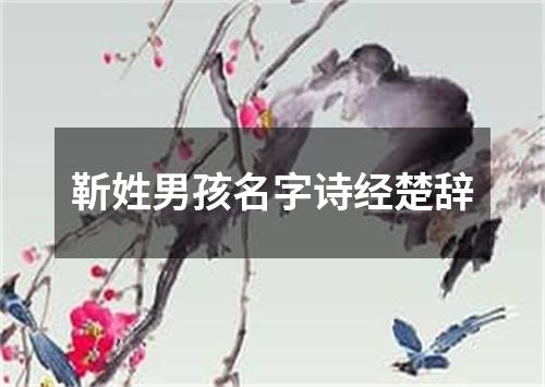 靳姓男孩名字诗经楚辞