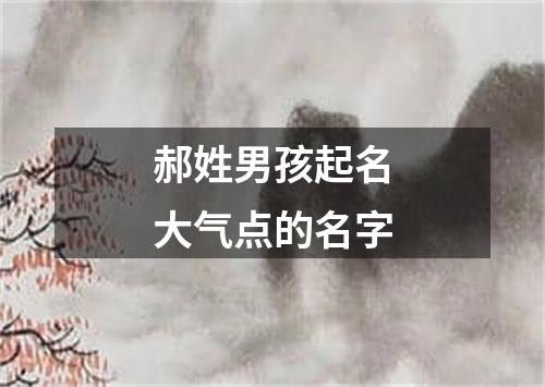 郝姓男孩起名大气点的名字