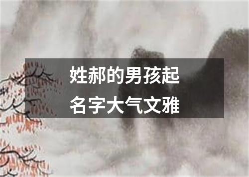 姓郝的男孩起名字大气文雅