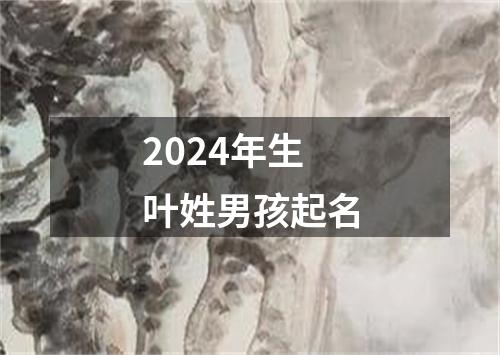 2024年生叶姓男孩起名